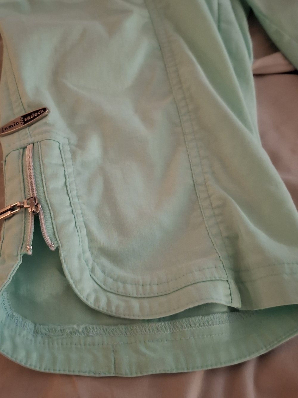 Jamie Sadock Women's Mint Green Active Capris with Branded Plate - Picture 3 of 9